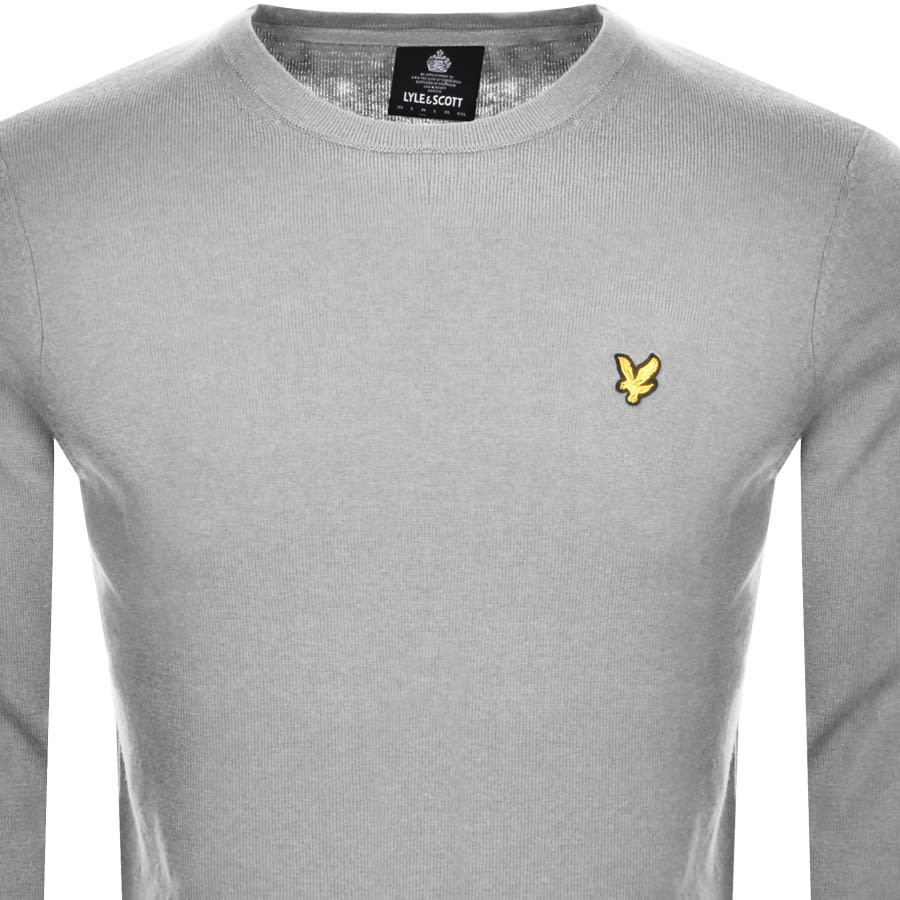 Alternative Image for ProductLyle And Scott Crew Neck Merino Knit Jumper Grey2